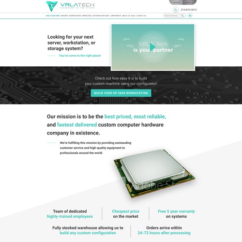 Winner design for VRLA About Us Page