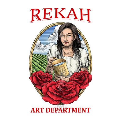 Rekah Art Department Logo Illustration