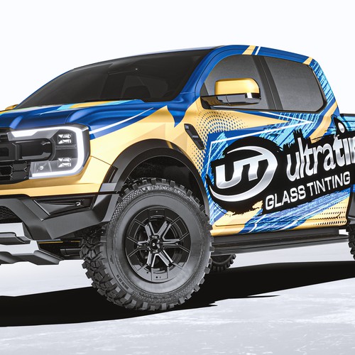 Window Tinting Truck Wrap