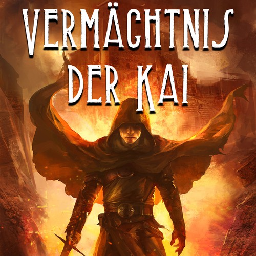 Design a book cover for the Fantasy Novel - Legends of Lone Wolf