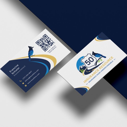 Highway 50 Insurance Resource — Business Card Design