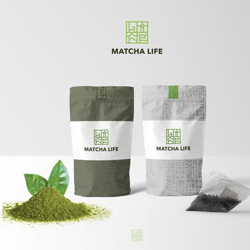Logo concept for matcha company