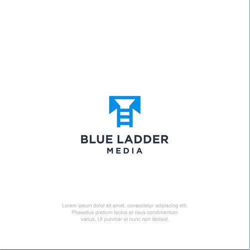 Simple Logo Concept for Blue Ladder Media