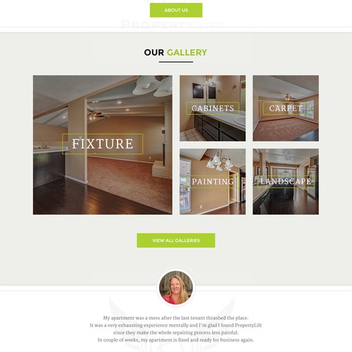 Clean and Simple Design for Property Industry