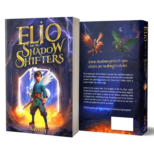 Fantasy Adventure Book Cover – “Elio and the Shadow Shifters”