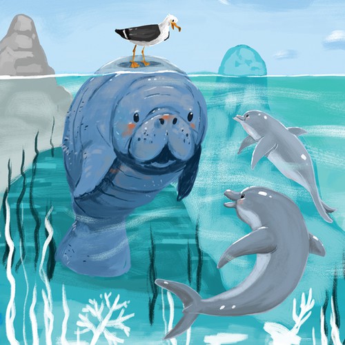 Manatee and friends