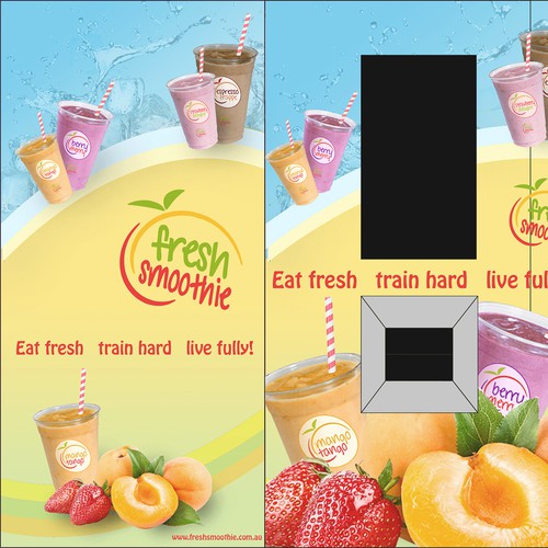 Create an eye-catching design for our smoothie vending machine