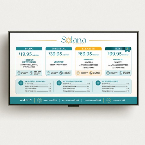 Sola Menu Design