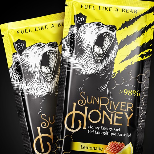 Packaging design for SunRiver Honey