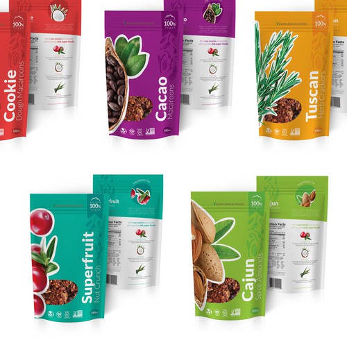 Fully Designed Vegan Snack Bags