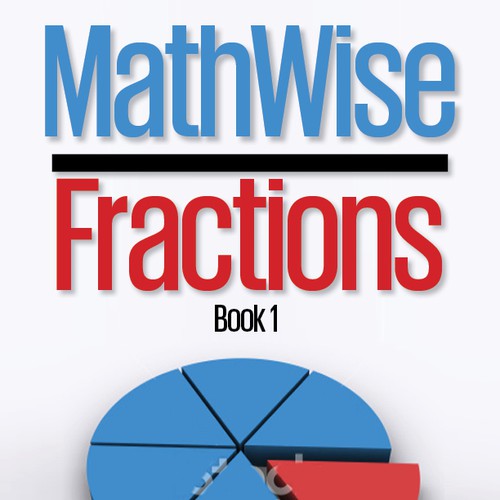 Kid-friendly, classy cover for a cartoon-style math workbook series