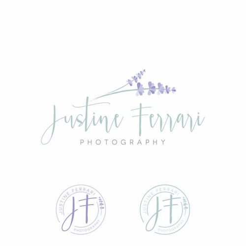 Feminine and delicate logo design for a photographer