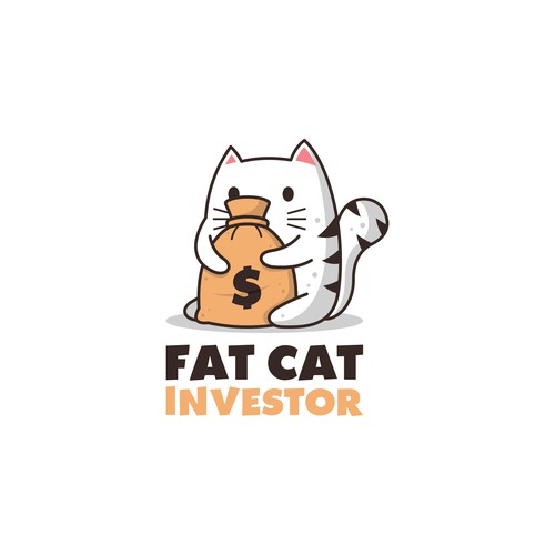 Fat cat logo design