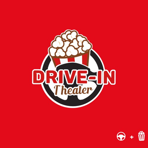 DRIVE-IN Theater fun logo