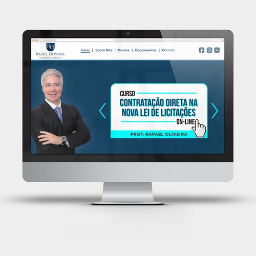 Web Layout For Rafael Oliveira Ensino Jurídico