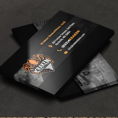 Creative and Unique Business Card for a Demolition Company!