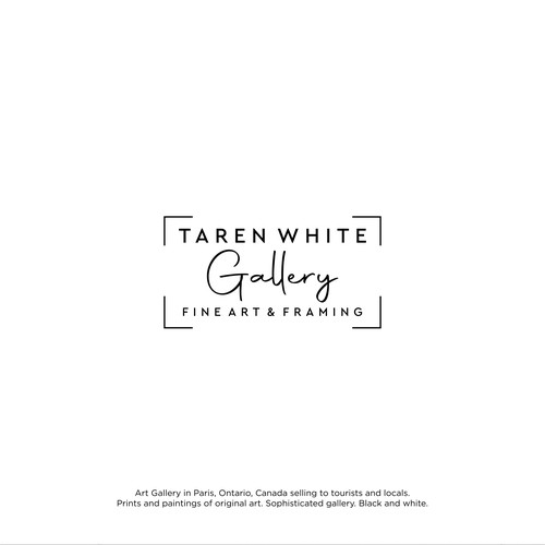 Taren White Gallery Logo Design