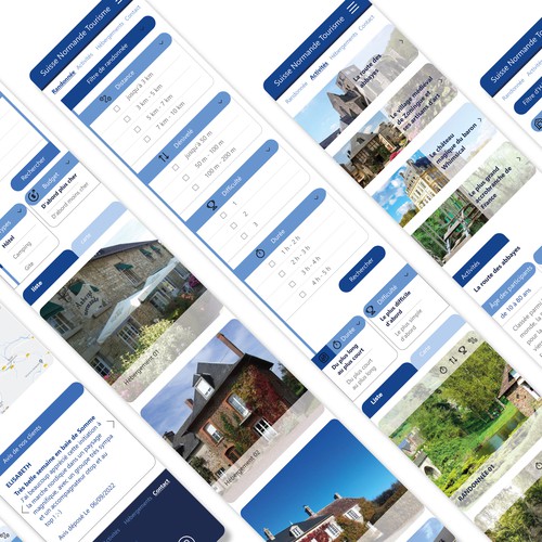 Development of a logo, a website and a mobile application for a travel agency, the company specializes in planning and organizing ecotourism in the Normandy region