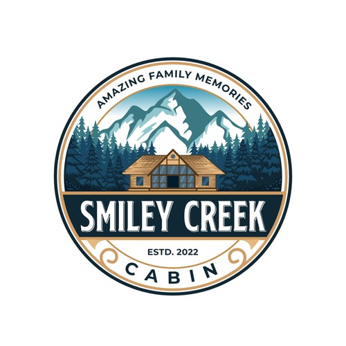 Mountain cabin rental logo