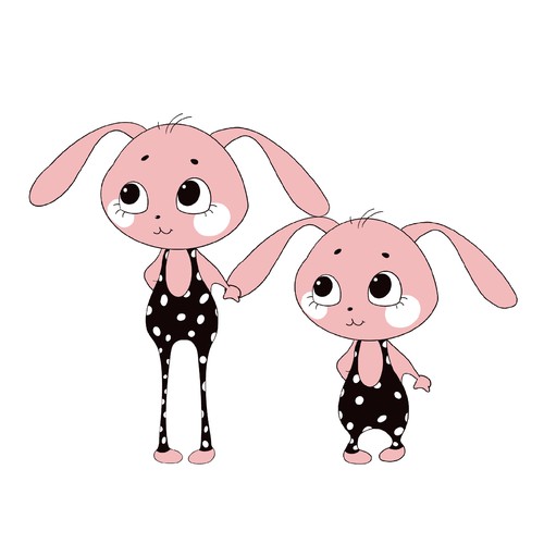 Bunny Character for kids merchandise