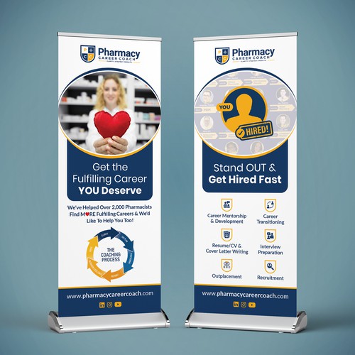 Trade Booth Banner - 2 Panels - Education / Career Coaching