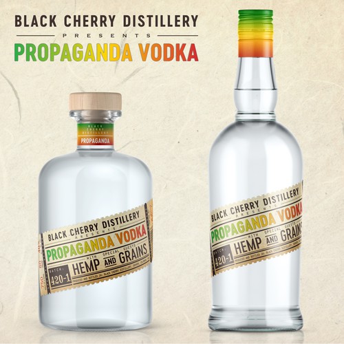 Propaganda Vodka label design