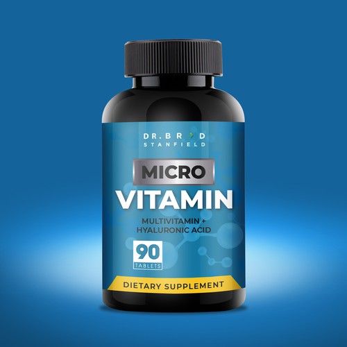 Vitamin Capsule Label Design