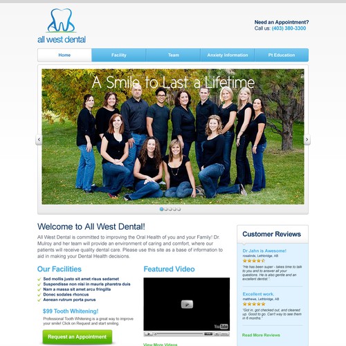 Create the next website design for Website for Dentists