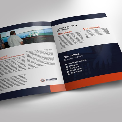 Help Broom Maritime Simulation Centre with a new brochure design