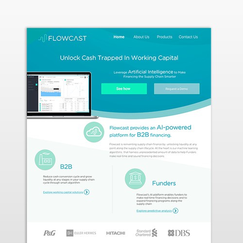 Website design for Flowcast