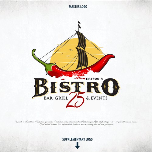 Bold Logo For "BISTRO 25"