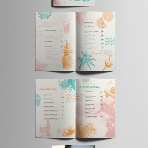 Liquor Menu Design