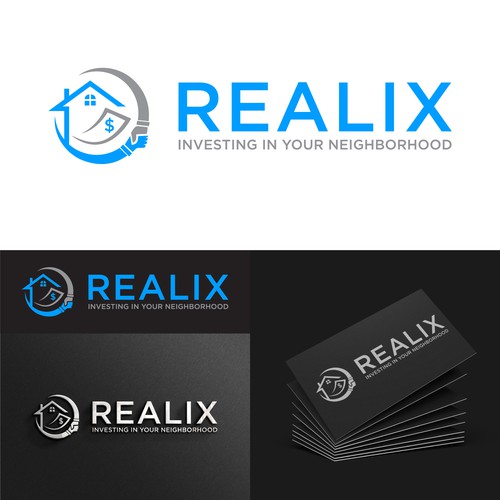 REALIX real estate logo design