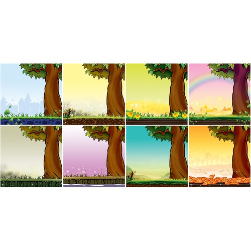 Simple Treehouse Level for iPhone Game