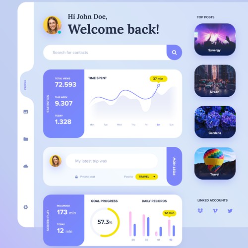 User Profile Dashboard