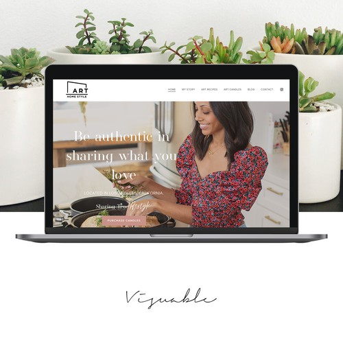 Squarespace Website Restyle for Lifestyle Blogger