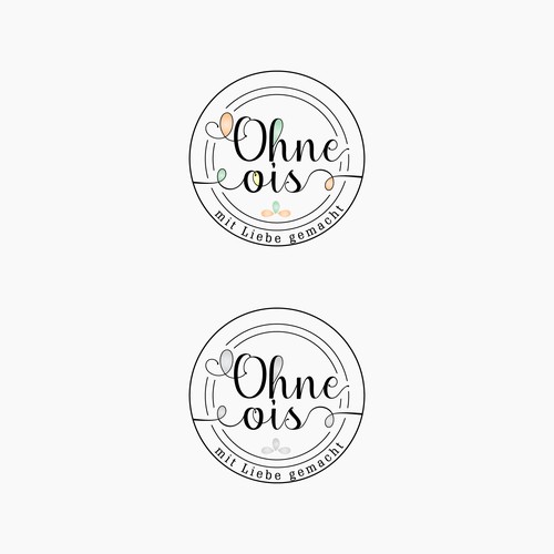 Ohne Ois - mit Liebe gemacht Logo Concept