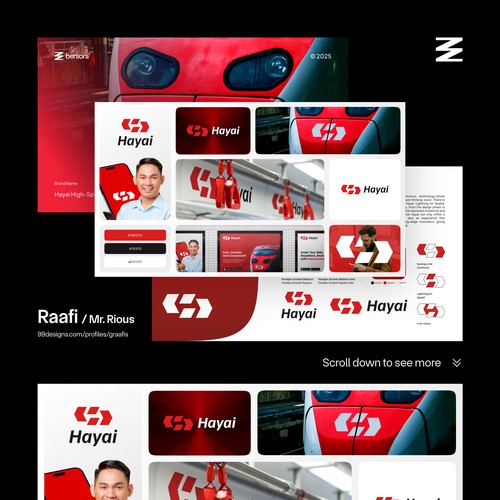 Hayai High-Speed Train Logo Branding & Visual Identity