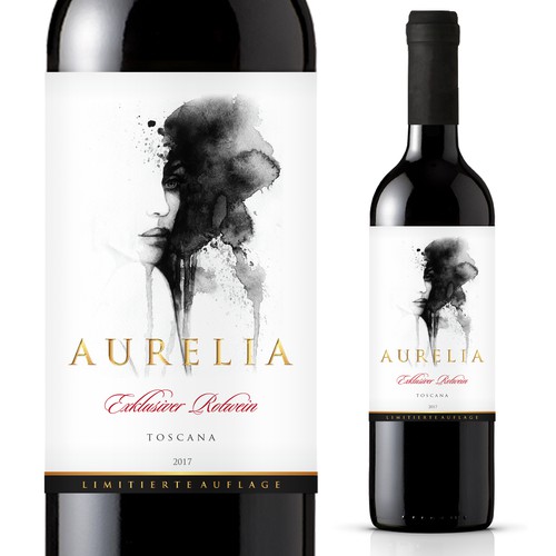 Wine Etikette für Premium wine Aurelia