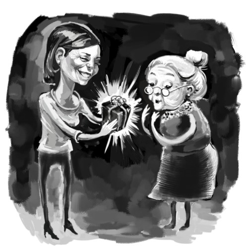 concept for gift illustration