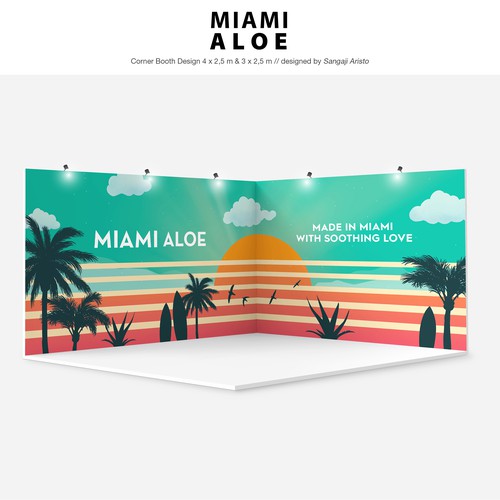 Corner Booth Design - MIAMI ALOE