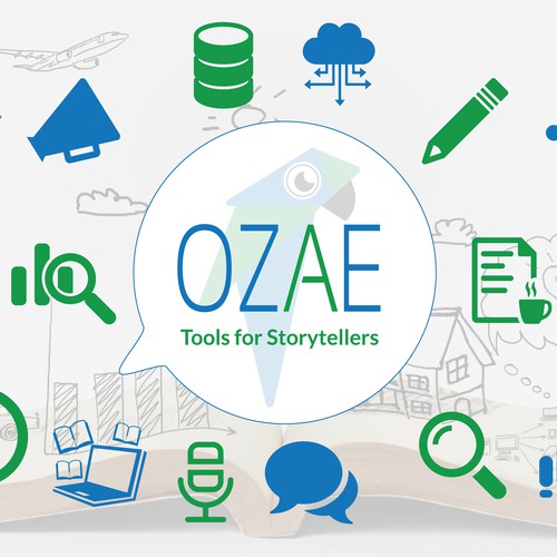 Logo for an online Storytelling Platform