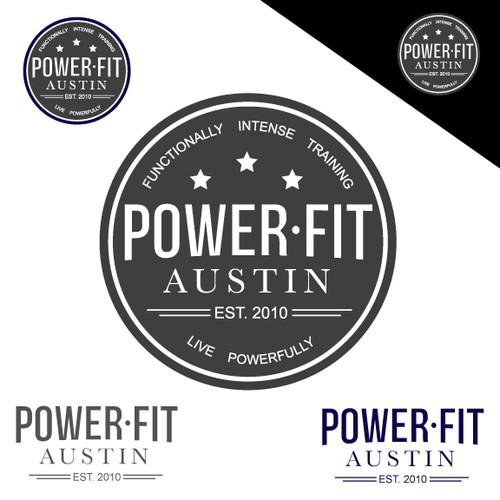 PowerFit Austin - Fitness Logo