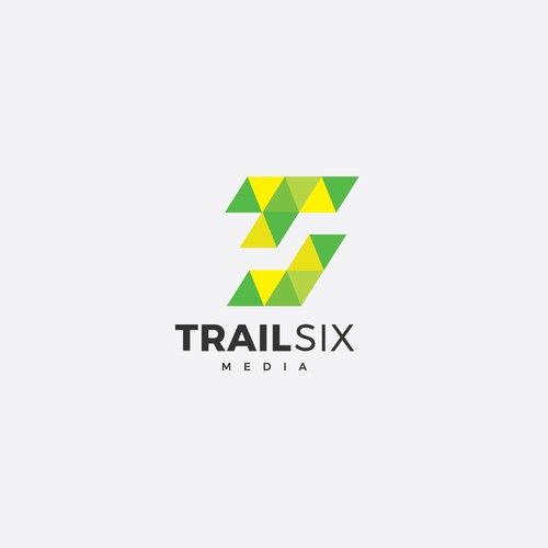 Geometric Logo for TrailSix Media