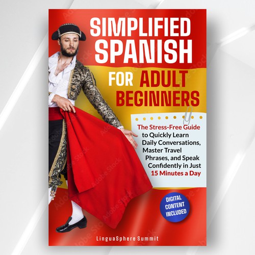 Cover Book Design: implified Spanish for Adult Beginners: