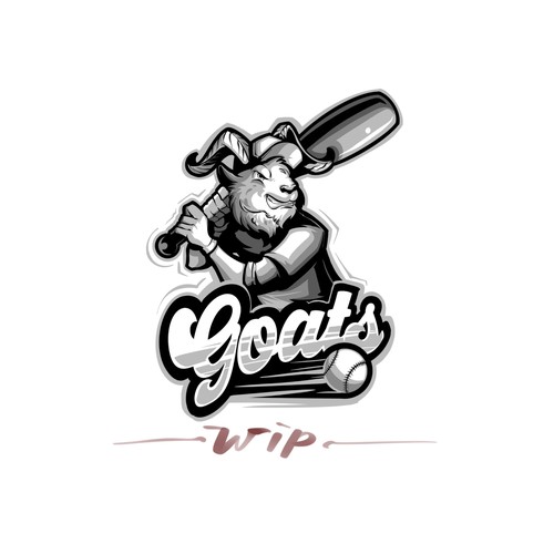 goats baseball logo concept