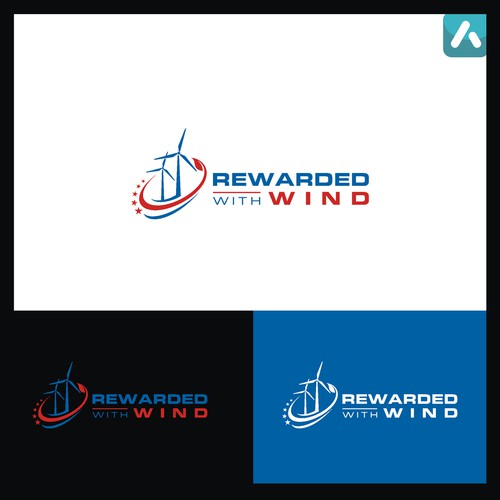 REWARDED WITH WIND LOGO