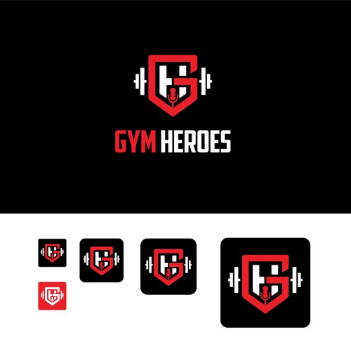 Gym heroes App Logo contest winner