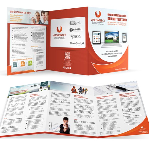 Onlinestrategien für den Mittelstand benötigt brochure design