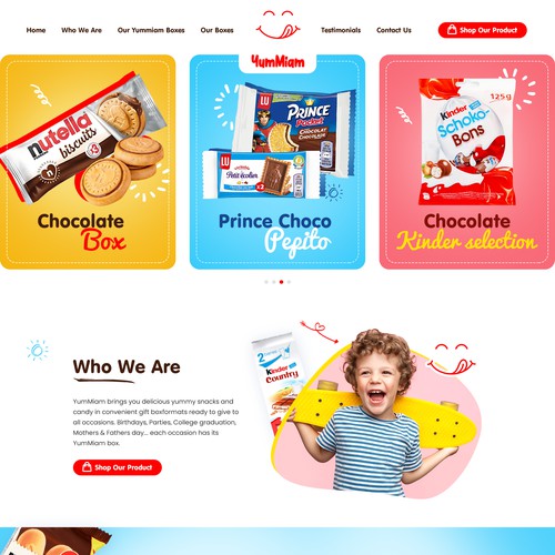Brand Website for Fun-Flashy Candy